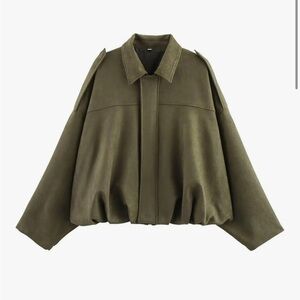NWT Olive Green Bomber Jacket